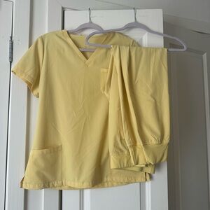 Yellow Scrub Set